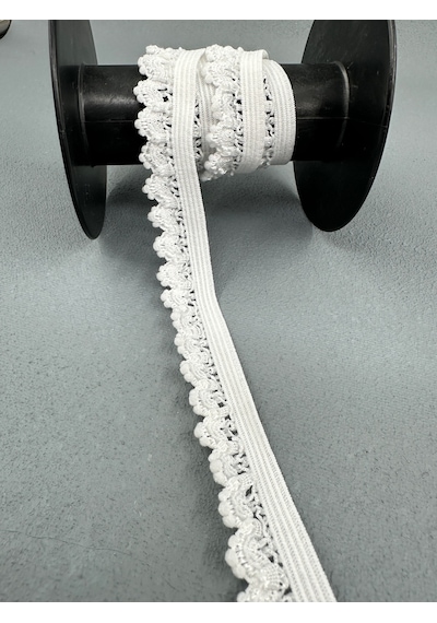 Paşateks-1.5 Cm İç Çamaşır Lastiği-beyaz-desenli-beyaz