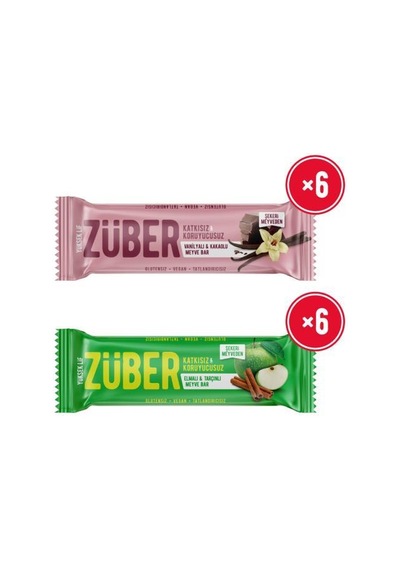 Meyve Bar İkili Deneme Paketi 40g X 12 Adet Vanilyalı Ve Kakaolu, Elmalı Ve Tarçınlı