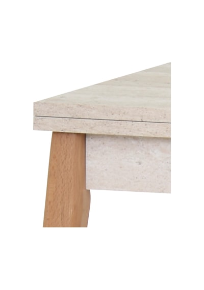 Vilinze Avanos Ahşap Katlanır Kanatlı Mdf Mutfak Masası - 70x70+70 70x140 Cm Traverten Vilinze Avanos Ahşap Katlanır Kanatlı Mdf Mutfak Masası - 70x70+70 70x140 Cm Traverten