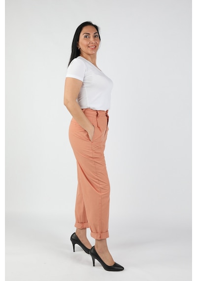 Balins Kadın Poplin Gabardin Pantolon Turuncu Kiremit