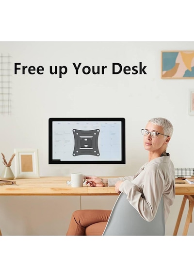 Electroon 14-26'' Sabit 15 Derece Kafa Hareketli Monitör Duvar Askı Aparatı