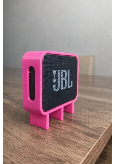 Go 3 Uyumlu Hoparlör Standı Masaüstü Yükseltici Mini Speaker Tutucu Pembe