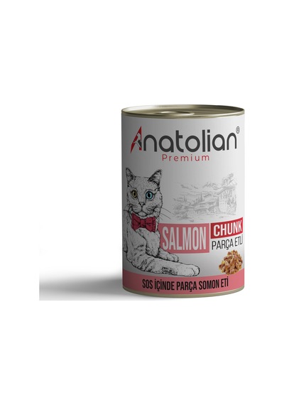 Anatolian Premium Somonlu Yetişkin Kedi Konservesi 12 x 400 G