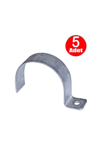 No:10 Tekli Sac Kablo Kroşe 50mm Demir Köprü Metal Boru Tutma Bağlama Kelepçesi -5adet
