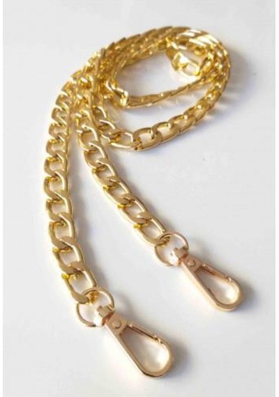 Angel Çanta Aksesuar Light Gold Klasik Ince Zincir Kancalı 120 Cm