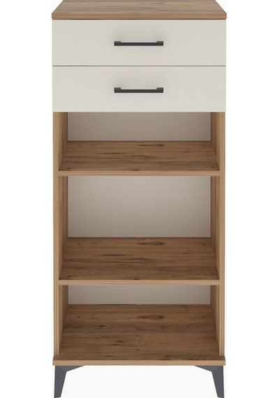 Arges Dolap 2 Raflı 2 Çekmeceli 60x30x134 Çam-aytaşı Atlas Çam