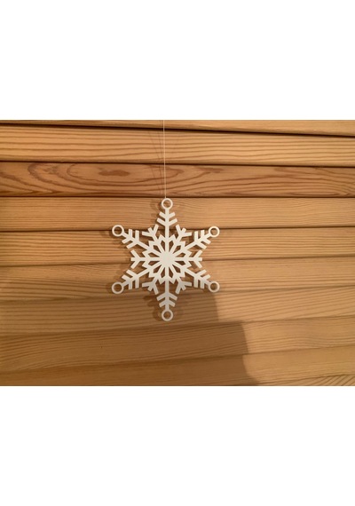10 Adet Asılabilir Yılbaşı Kar Tanesi 8 Cm