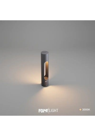 FoneLight Velora 50 cm LED Bahçe Aydınlatma Direği Antrasit Alüminyum IP65 Peyzaj Yürüyüş Yolu Aydınlatması 3000K