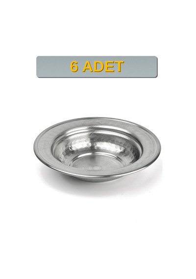Binbir Trend 11,5 Cm Yanaklı Krom Çelik Zeytinlik Ve Kahvaltılık Kase 95 Ml Meze, Reçel, Sos Kasesi -kase1158 6 Adet