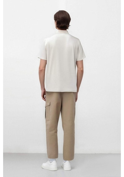 DeFacto Wide Leg Bol Rahat Kesim Kargo Cepli Geniş Paça Gabardin Pantolon E5810AX25SPBG540