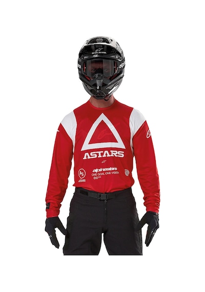 Alpinestars Techdura Off-road Enduro Motosiklet Jerseyi Kırmızı