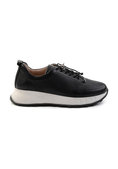 Bambi Siyah Leather Kadın Casual Ayakkabı K01518038603 Siyah