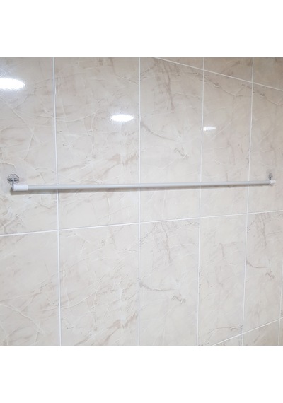 DUVARA YAPIŞTIRMALI TEKLİ ÇAMAŞIR KURUTMA ASKISI Beyaz