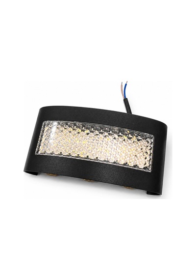 Ars 348958 Işıltı Kristal Led Aplik 8w 3200k Gün Işığı Siyah