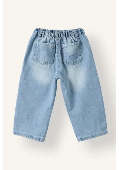 Defacto %100 Pamuk Toy Story İşlemeli Lastikli Bel Jean Pantolon Erkek Bebek H8714a526aube394 Mavi-be394