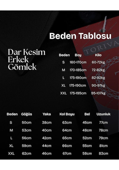 Torivalli Collection Dar Kesim Slimfit Saten Kolay Ütülenebilen Mevsimlik Cepsiz Uzun Kollu Kol Düğmesi Takılabilen Erkek Gömlek Siyah