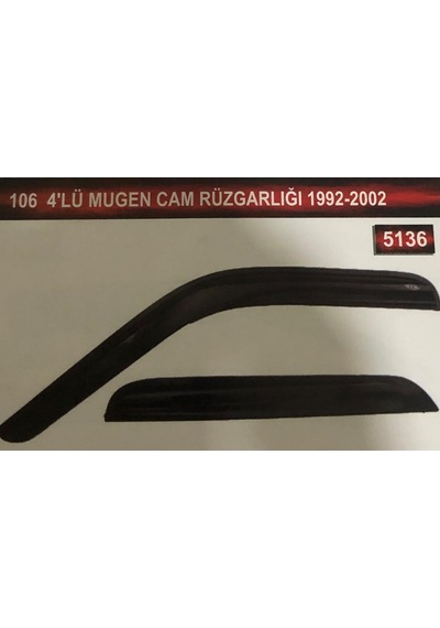 Peugeot 106 4'Lü Mugen Cam Rüzgarlık Seti