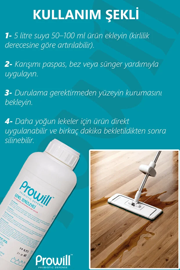 Organik Endüstriyel Genel Amaçlı Yüzey Temizleyici 1 Lt. Doğal Ve Etkili Temizlik Tekli