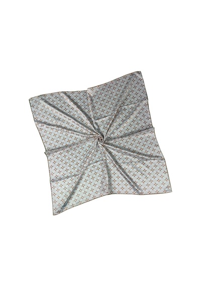 Mim Eşarp Emilya Rayon Desenli Eşarp 90x90 Cm Sütlü Kahve