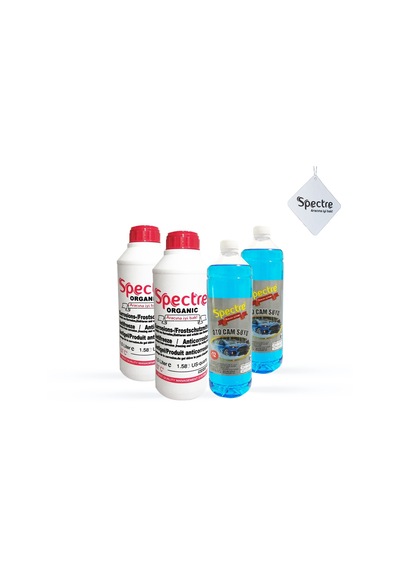'-40Spectrekırmızı Antifriz 1.5 Lt 2 Adet Cam Suyu 1 Lt 2 Adet