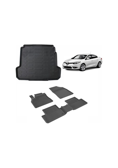 Sahler Renault Fluence 2009 + 4.5d Sahler Paspas Ve 3d Rizline Bagaj Havuzu