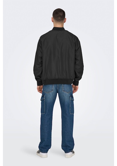 Only & Sons Onsgavın Bomber Jacket Ot Siyah Erkek Ceket Siyah-102263557