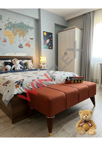 Winflex Çok Amaçlı Dekoratif Puf 38 X 100cm Kiremit Renk