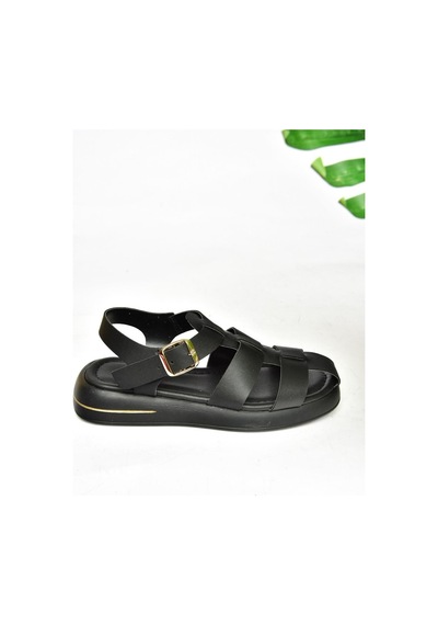 Fox Shoes S518106009 Siyah Kadın Sandalet Siyah