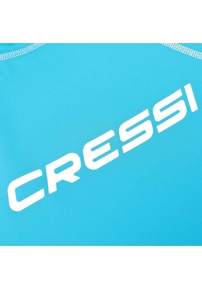 Cressi Lady Kısa Kollu Açık Mavi Yetişkin Rash Guard Large Çok Renkli