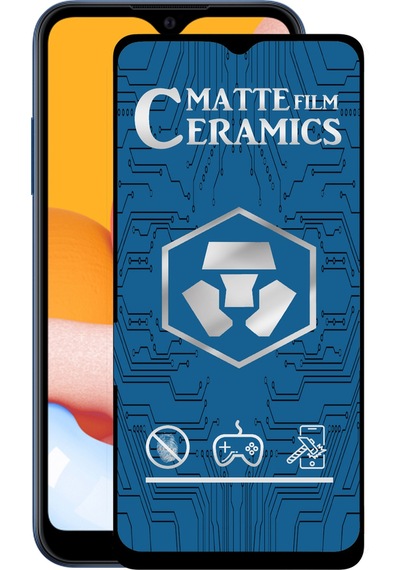 Samsung Uyumlu Galaxy M01 Tam Kaplayan Mat Seramik Nano Esnek Ekran Koruyucu