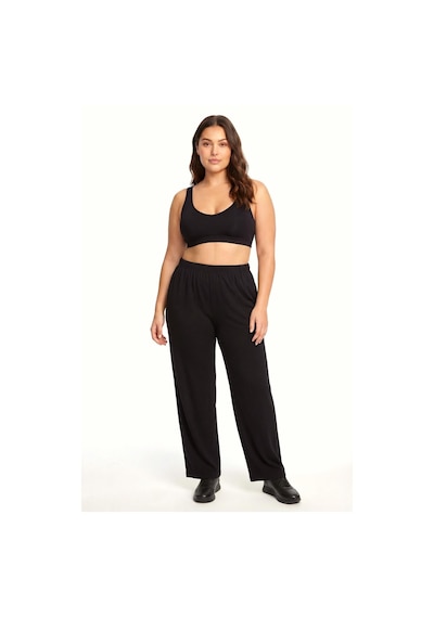 Akbeniz Kadın Siyah Büyük Beden Pijama Altı