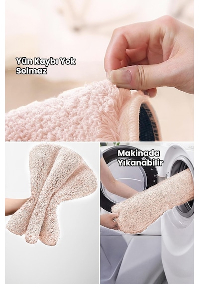 Brillahome Kaymaz Taban, Tekli Post Peluş Banyo Paspası, Kaymaz Taban 50 80 Cm 001