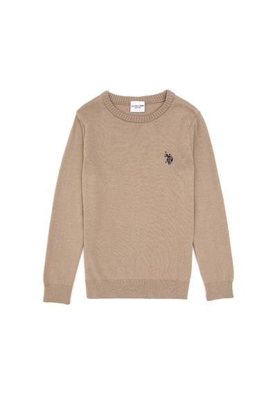 U.S. Polo Assn. Erkek Çocuk Açık Haki Basic Kazak 50315586-VR183