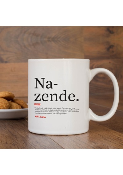 Lügatçe Nazende Isme Özel Kupa