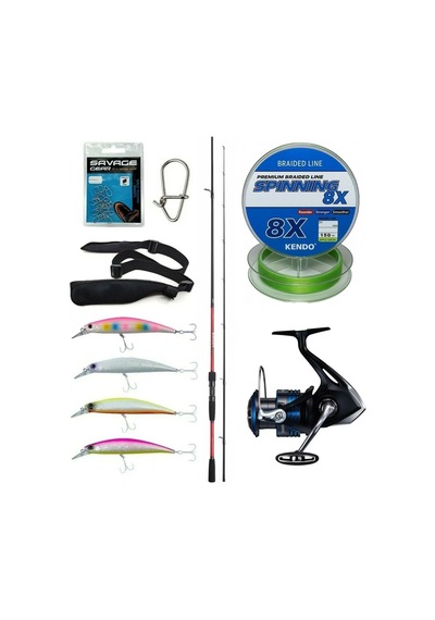 Yek Outdoor Spin Olta Seti Shimano Kamış Sienna Spinning Eva 2,69m 20-50g 2pc&shimano Makina Nexave 4000 Fı