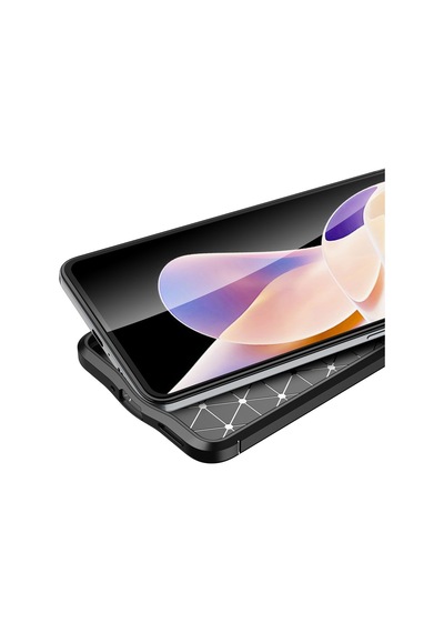 Xiaomi Poco F4 İle Uyumlu Kılıf Deri Görünümlü Silikon Telefon Kılıfı Kapak
