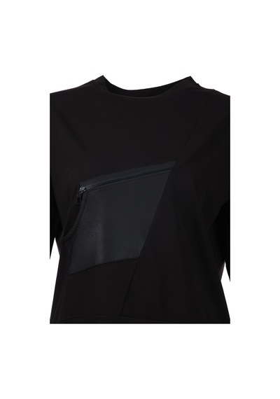 On Kadın Oversize Uzun Kol Minimalist Bluz - Günlük Stil Siyah