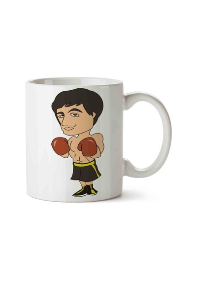 Rocky Balboa Apollo 11 Porselen Kupa Bardak Beyaz