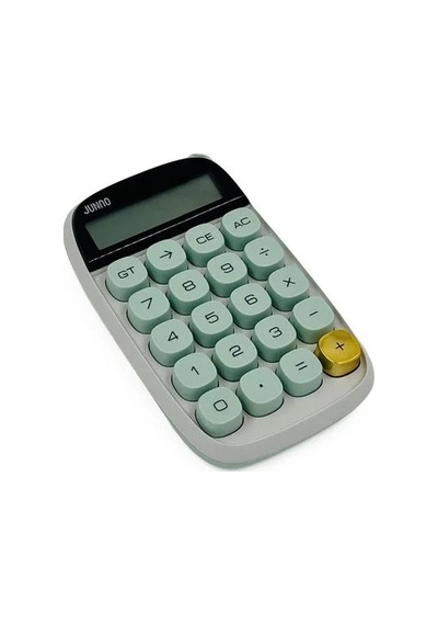 Enerjik Yeşil Hesap Makinesi Ergonomik Tuş Takımı İle Çok Renkli
