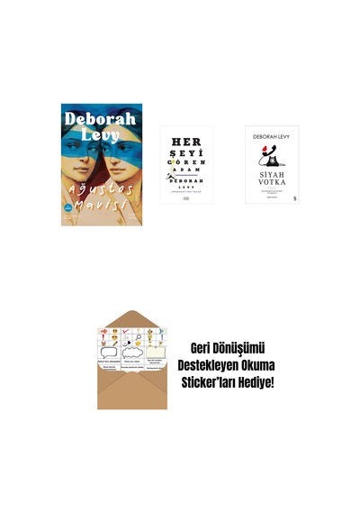 Ağustos Mavisi + Her Şeyi Gören Adam + Siyah Votka + Okuma Sticker'ları