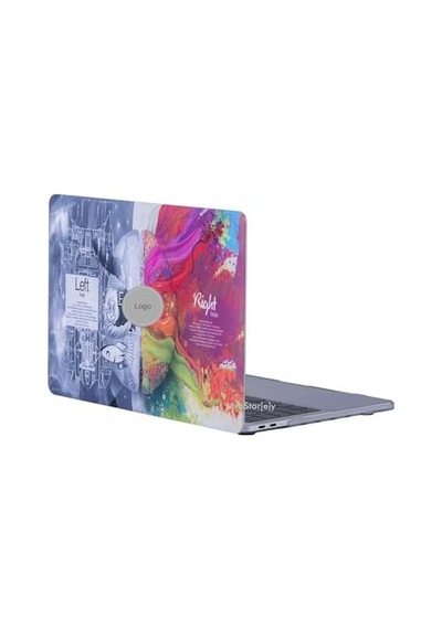 Apple Uyumlu MacBook Air Kılıf 13 İnç Beyin Desenli Brain Eski Usb'li Model 2010-2017 A1369 A1466 İle Gri