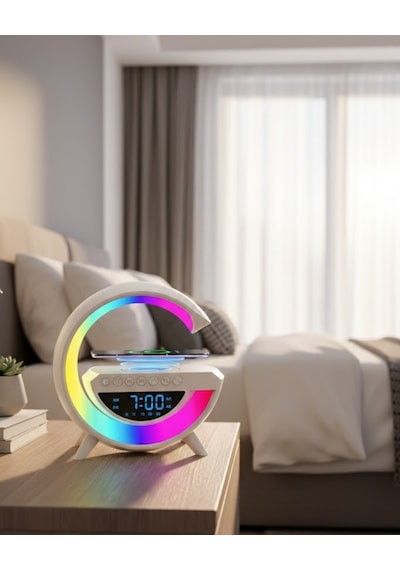 Kablosuz - 834 - Bluetooth Hoparlör Rgb Aydınlatmalı Çoklu - Csmo-tex - Medya Destekli