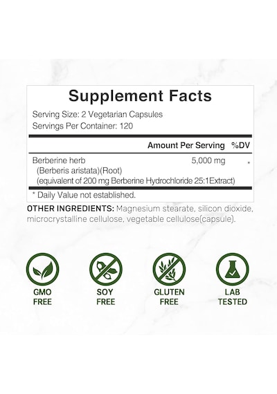 Deal Supplement Berberine Max Supplement With Turmeric, 5,000mg P