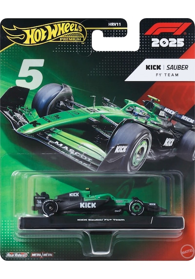 Hot Wheels Premıum Formula 1 Yarış Arabası Kıck Sauber F1 Team Jk Çok Renkli