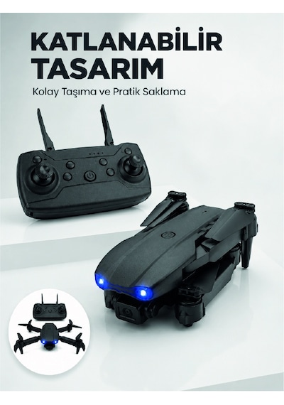 Katlanabilir Kamera Drone 4k Hd Görüntü, Hover Özelliği Ve Uzaktan Kumanda - Lisinya