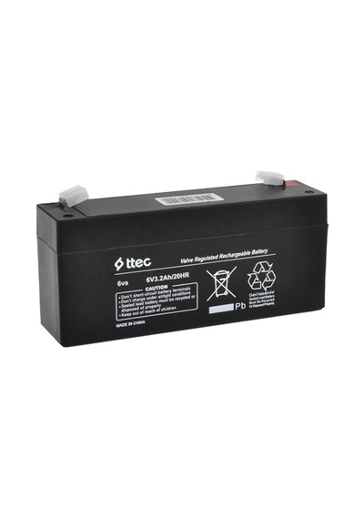 Ttec 6v 3.2 Ah Kuru Bakımsız Akü