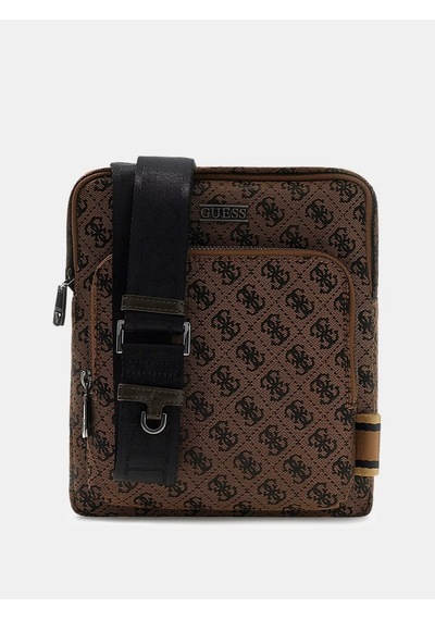 Guess Hmbostp6123 Boston Erkek Çapraz Çanta Kahverengi