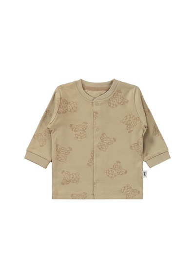 Civil Baby Ayıcık Baskılı 6-18 Ay Pijama Takımı - Kahve
