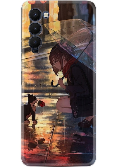 Tecno Camon 18P Kilif Silikon Desen Kiz Ve Kedi 1762 536301982