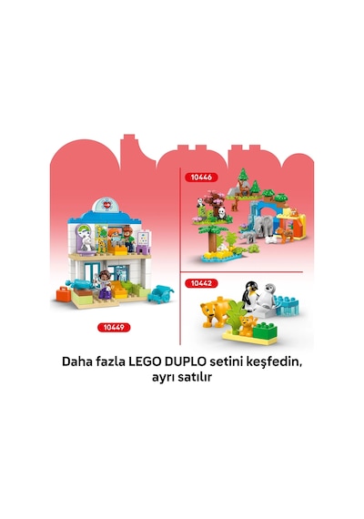 LEGO® DUPLO® Kasabası F1® Takımı Yarış Arabaları ve Sürücüler 10445 - 2 Yaş ve Üzeri Küçük Çocuklar İçin Eğitici Oyuncak Yapım Seti (70P)